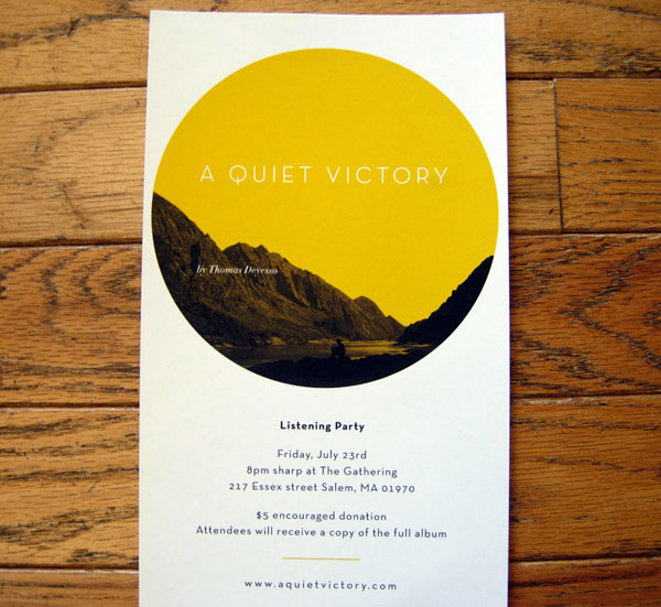 A Quiet Victory Flyer